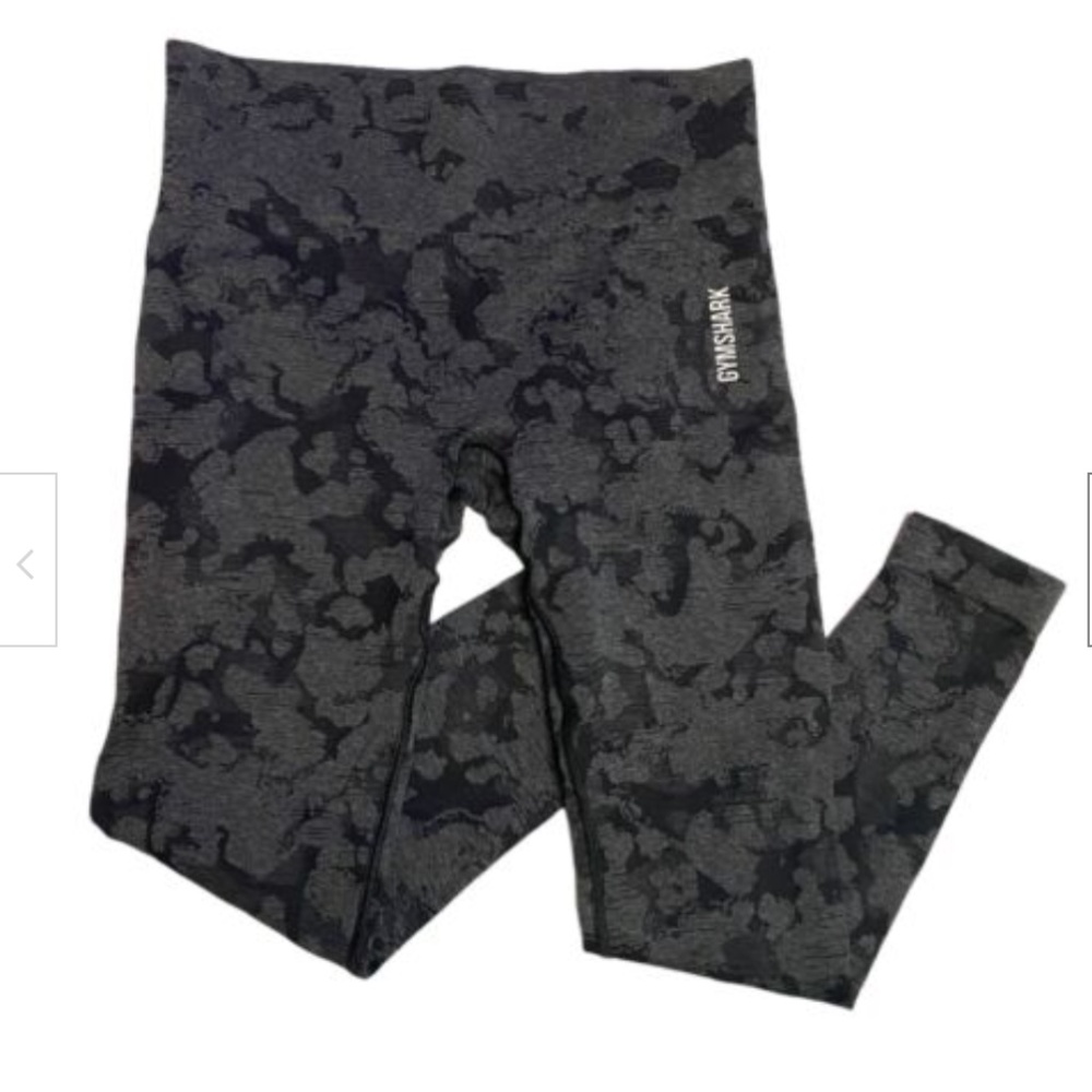 Gymshark Camo Seamless Leggings - Grey/Black